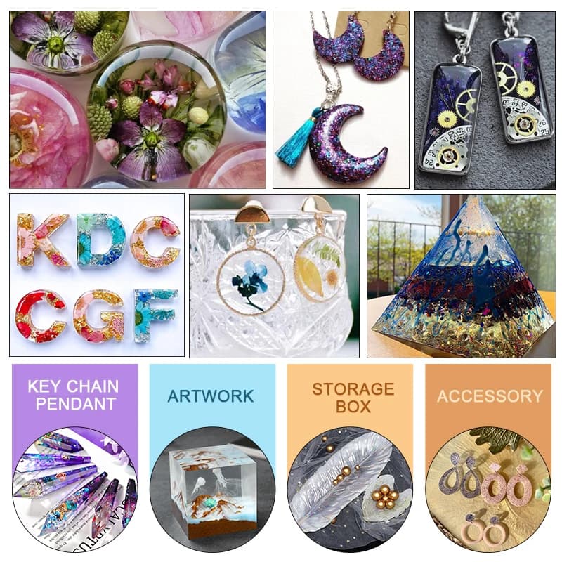 100 جرام/250 جرام واضح الأشعة فوق البنفسجية الراتنج عدة الصلب نوع دقيقة واحدة الأشعة فوق البنفسجية الشمسية علاج سريع راتنجات الايبوكسي لصب قوالب المجوهرات الحرفية DIY بها بنفسك - 6