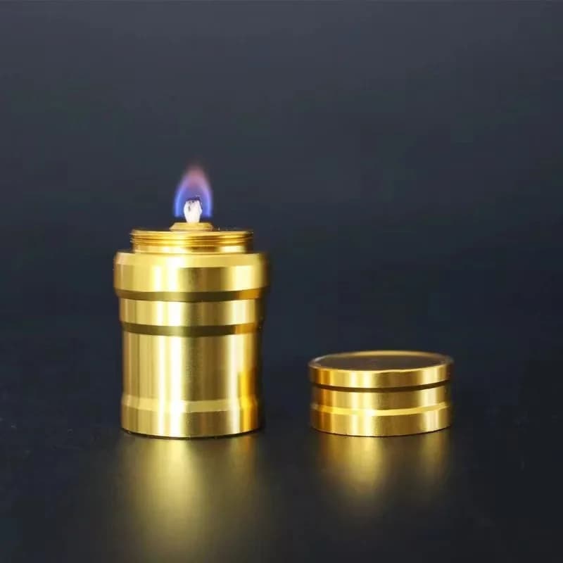 Aluminum Alloy Alcohol Lamp With Wick Mini Burner Heated Small Alcohol Burner for Outdoor Survival Camping Portable Outdoor Tool - 4