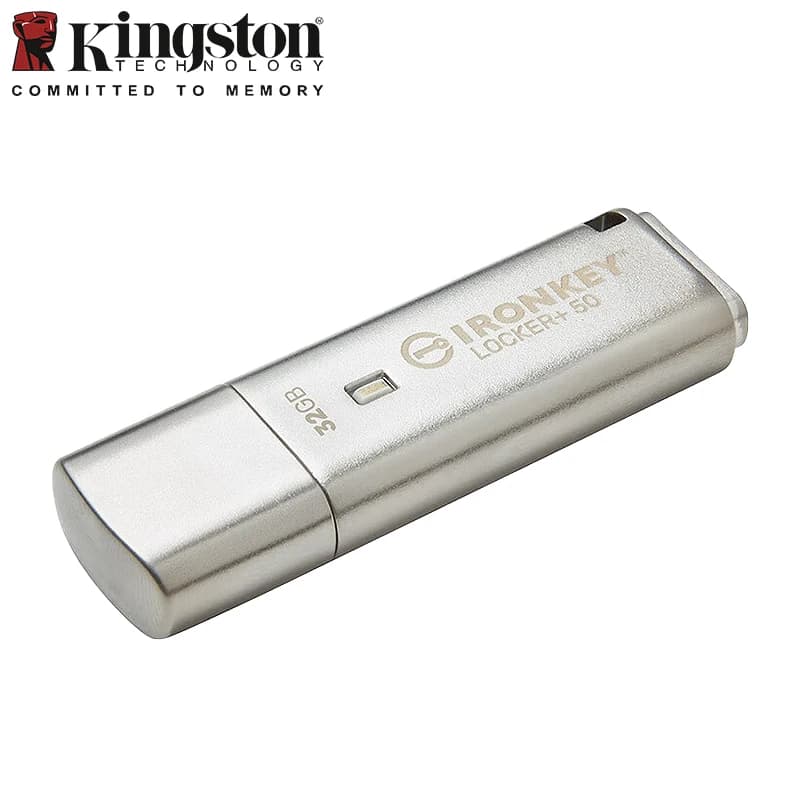 Kingston IKLP-50 USB Flash Drive Professional Hardware Encryption USB3.2 Gen1 Pen Drive Up to 145MB/S 32GB 64GB 128GB Pendrive - 2