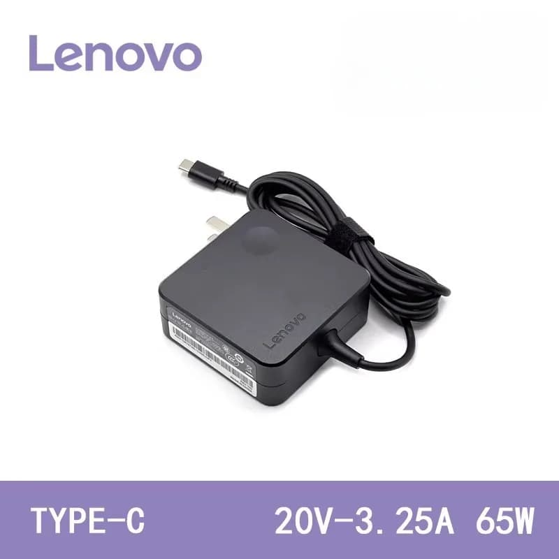شاحن محول طاقة Lenovo للابتوب 65 واط من النوع C لأجهزة Lenovo X1/E480/L390/E490/S2