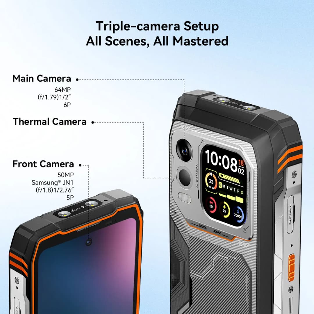Blackview XPLORE 1 Pro 5G Rugged Smartphone, 20000mAh Battery,Dimensity 7050 6nm,16GB RAM, 512GB ROM ,Android15 NFC Phone 6.78" - 6