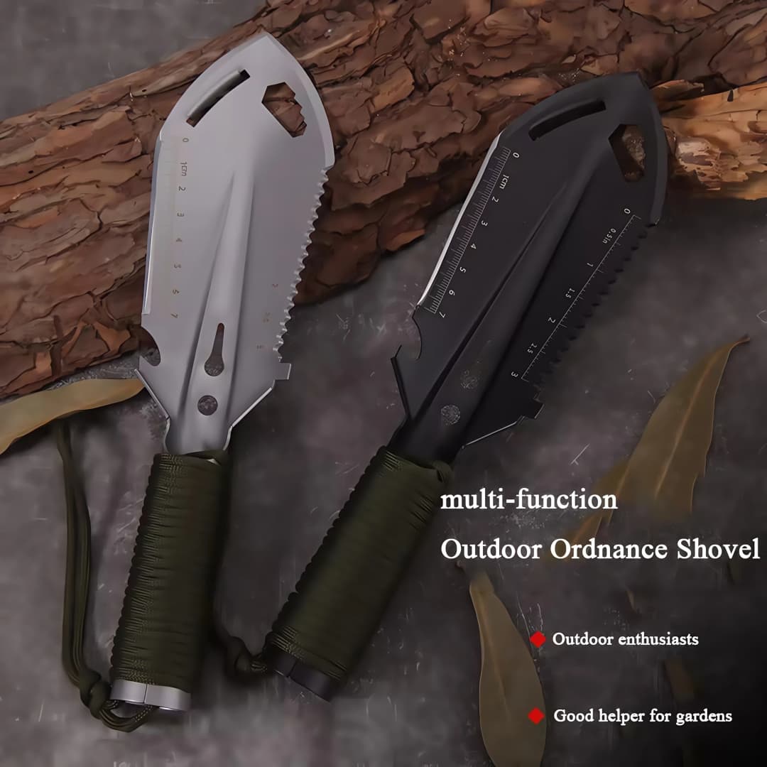 مجرفة مهندس محمولة - مجرفة تخييم خفيفة للبقاء على قيد الحياة وحقائب الظهر وأداة حفر خارجية متعددة الوظائف