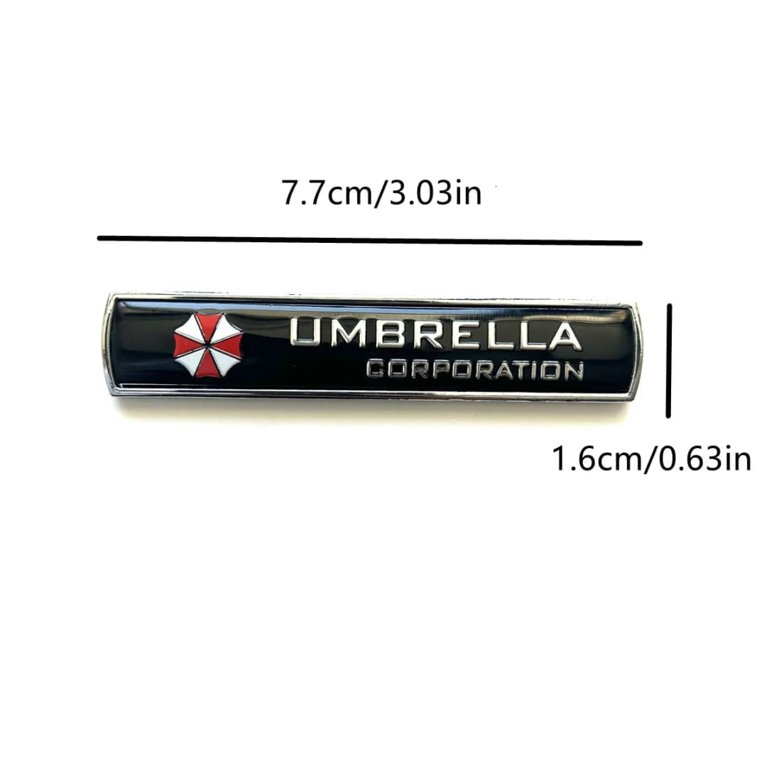 شعار سيارة معدني Resident Evil Umbrella مناسب للصندوق الخلفي والذيل والجانب ملصق إكسسوارات زخرفية - 2