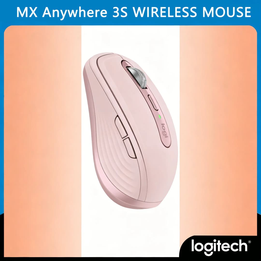 فأرة عالية الدقة Logitech MX Anywhere 3S / M650، 8000DPI، تتبع زجاجي، بلوتوث USB، وضع مزدوج
