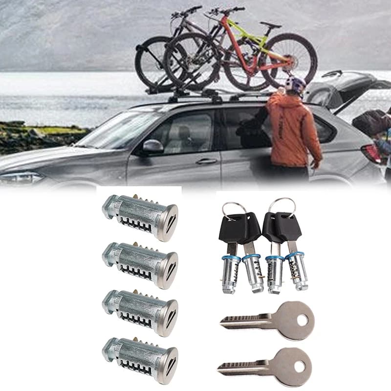 Roof Rack Locks And Keys Lock Core Parts Lock Cylinder Kits For Car Rack System Roof Luggage Rack Accessories - 2