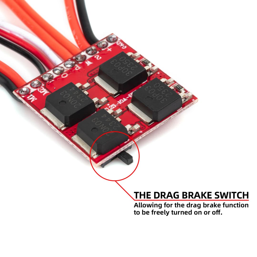 متحكم سرعة كهربائي ESC صغير 20A 30A مفرش ESC للتحكم عن بعد 2S 4~8v لسيارة قارب دبابة RC صغيرة 1/16 1/18 1/24 مع فرامل - 2