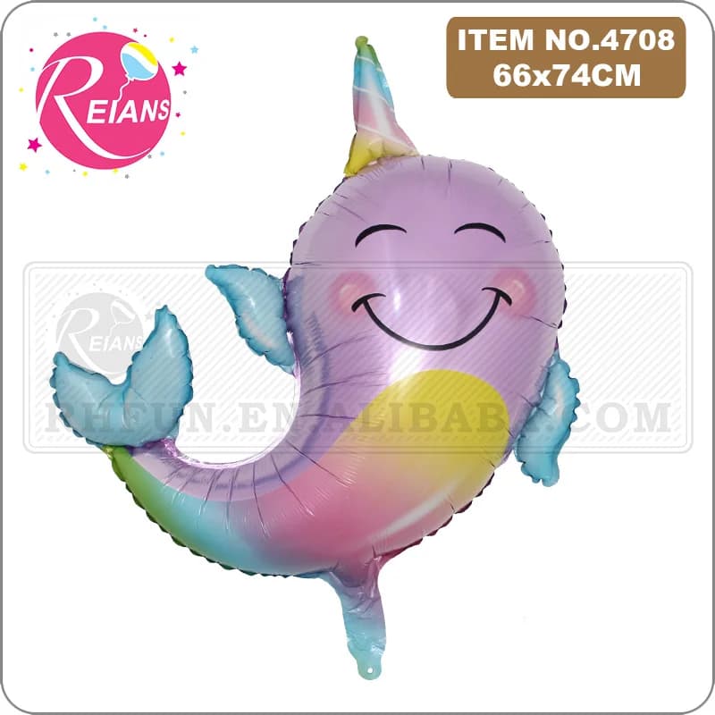 Wedding Decoration Eyelash Unicorn Cat whale Foil Ballon Happy Birthday Party decoration inflatable Balloon baby shower Toy - 3