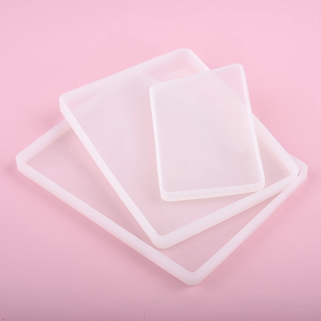 Round Square Rectangle Oval Coaster Silicone Mold Epoxy Resin Mold For DIY Jewelry Storage Base Making Cup Tray Home Decoration - 5
