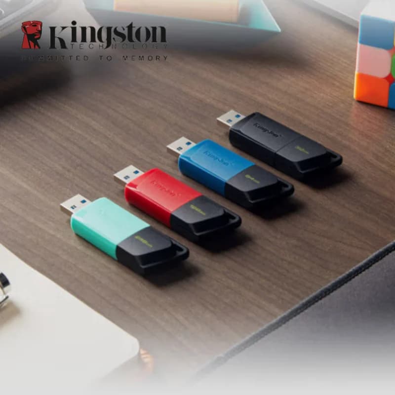 محرك أقراص فلاش USB كينجستون عالي الجودة أصلي قلم محرك 64 جيجا 128 جيجا 256 جيجا USB 3.2 قلم محرك لذاكرة تخزين الكمبيوتر