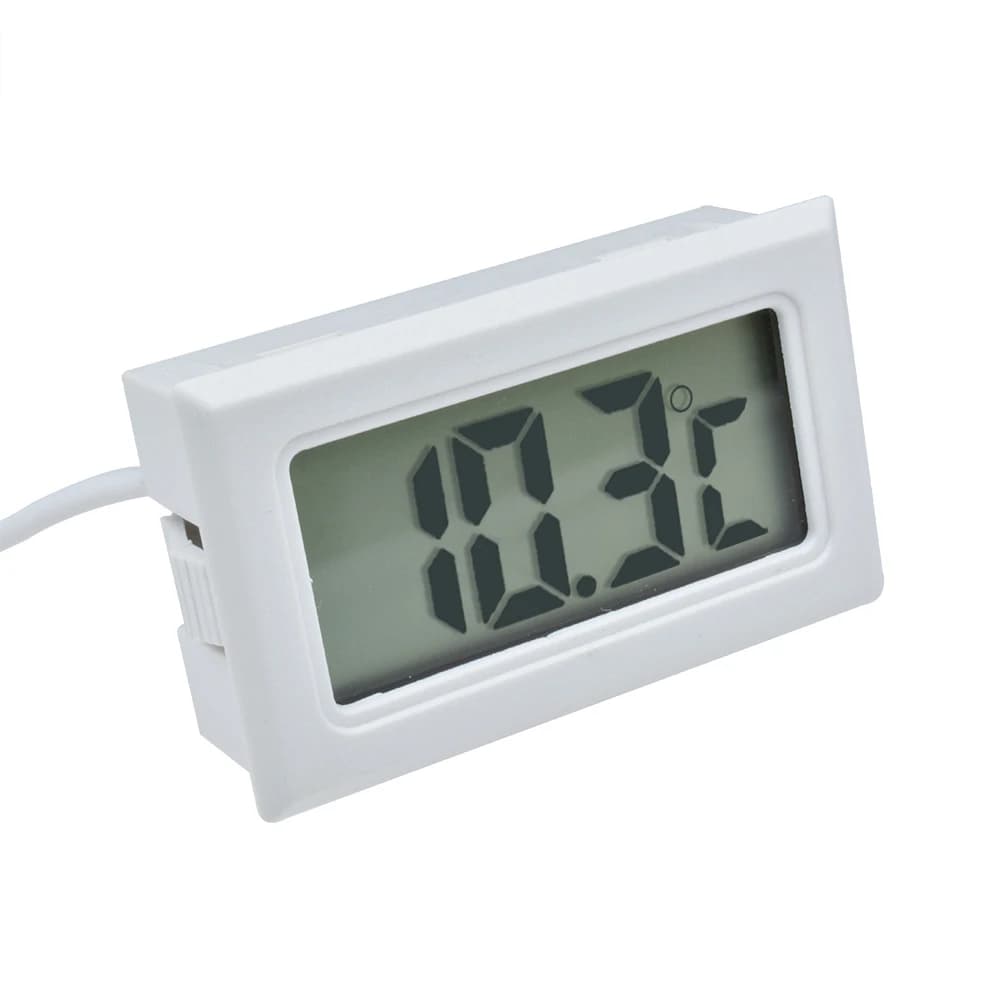 مقياس حرارة رقمي صغير من -20°C إلى 110°C بشاشة LCD مع مستشعر NTC بطول 1 متر لمراقبة درجة حرارة المنزل والمطبخ والثلاجة - 3
