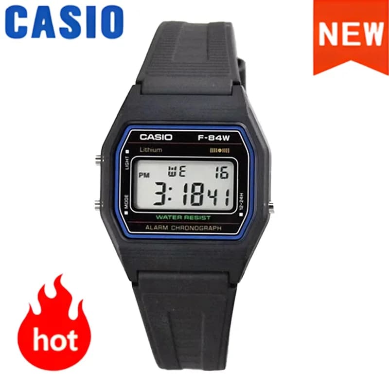 Casio Watches for men Stylish Simple Casual Watch Water Resistant Alarm Stopwatch Retro Square Digital Design