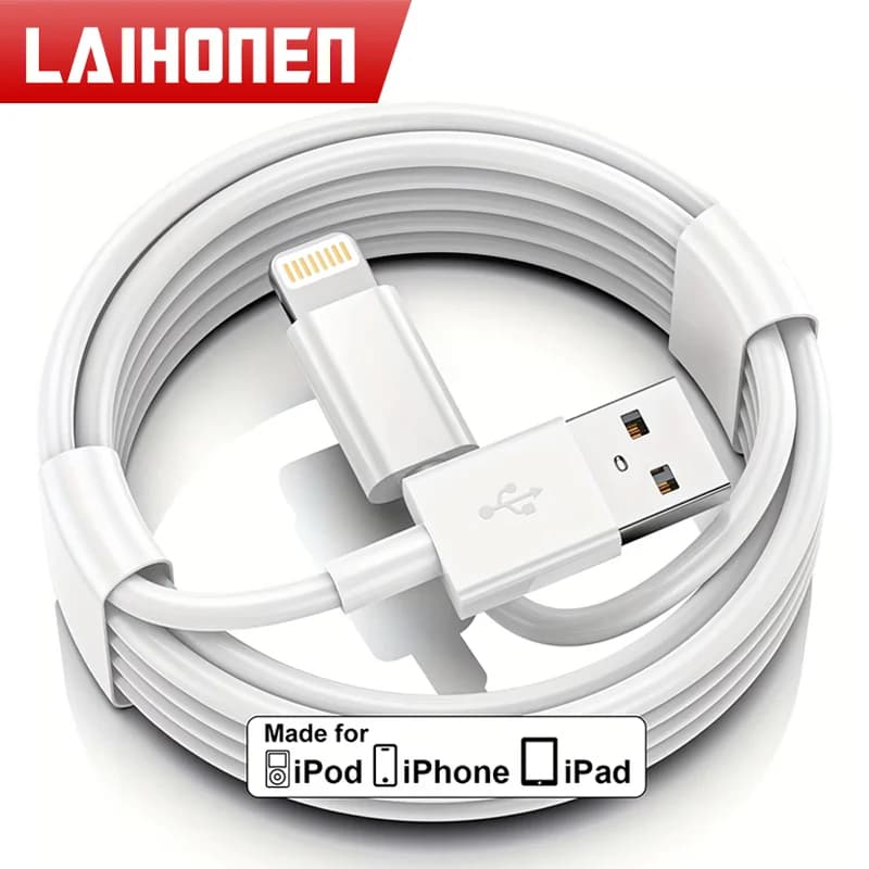 3 قطعة 1 قطعة كابل شاحن آيفون كابل بيانات البرق الأصلي MFi معتمد USB كابل شحن مناسب آيفون 13 12 1