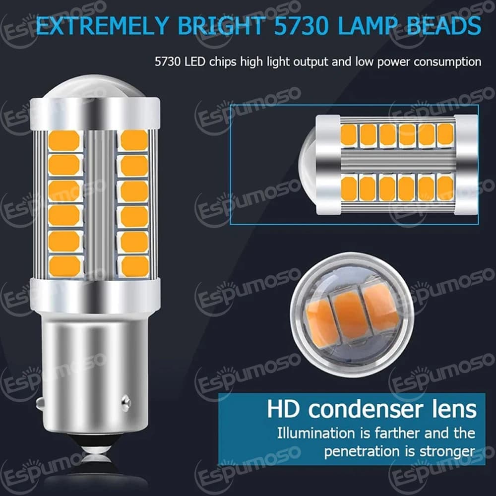 مصابيح LED خلفية P21W 7506 BA15S، مصابيح عكسية Canbus لسيارات فولفو C30 C70 S40 S60 S70 S80 V40 V50 V60 V70 XC60 XC70 XC90 - 5