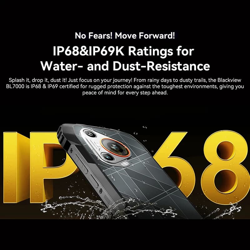 BLACKVIEW BL7000 5G Rugged Smartphone AI Dimensity 6300, 6.78"  2.4K Display 120Hz 7500mAh 33W 50MP Camera Android 15 Cellphone - 6