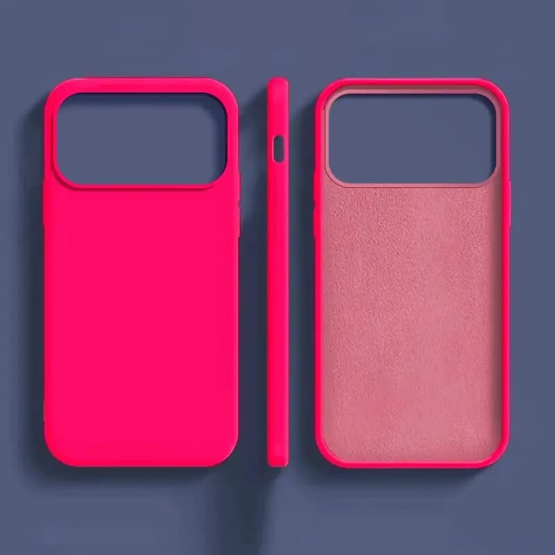 Original Silicone Case For iPhone 17 16 15 14 13 12 Pro Max 16 Plus Air Silicone Solid Color Fall and Collision Protection Cover - 4
