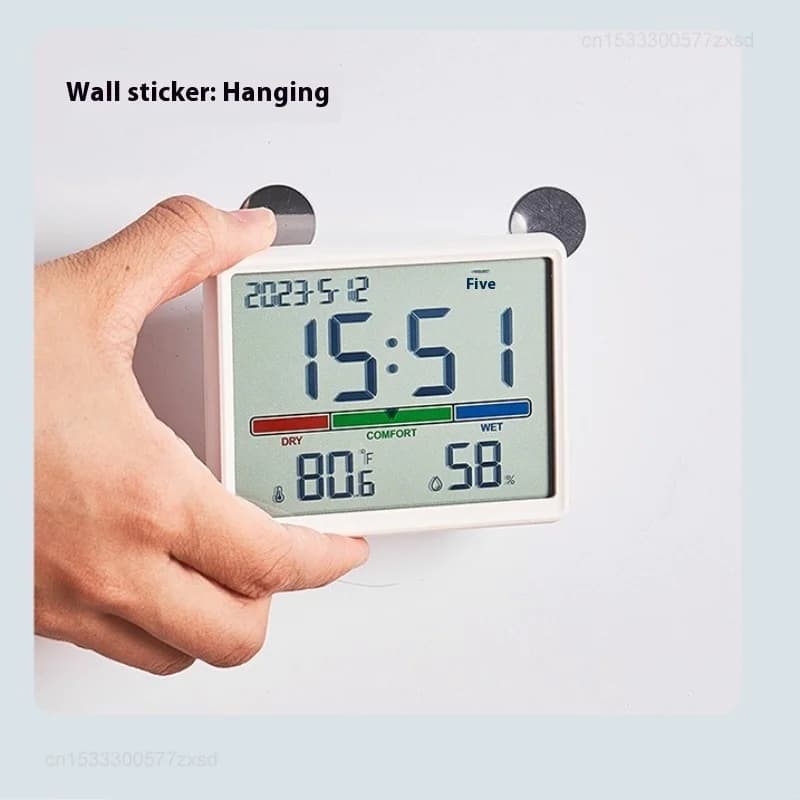 Mijia New Electronic Thermometer Hygrometer Weather Station High Precision with Table Clock Function Mini Thermometer LCD Tools - 4
