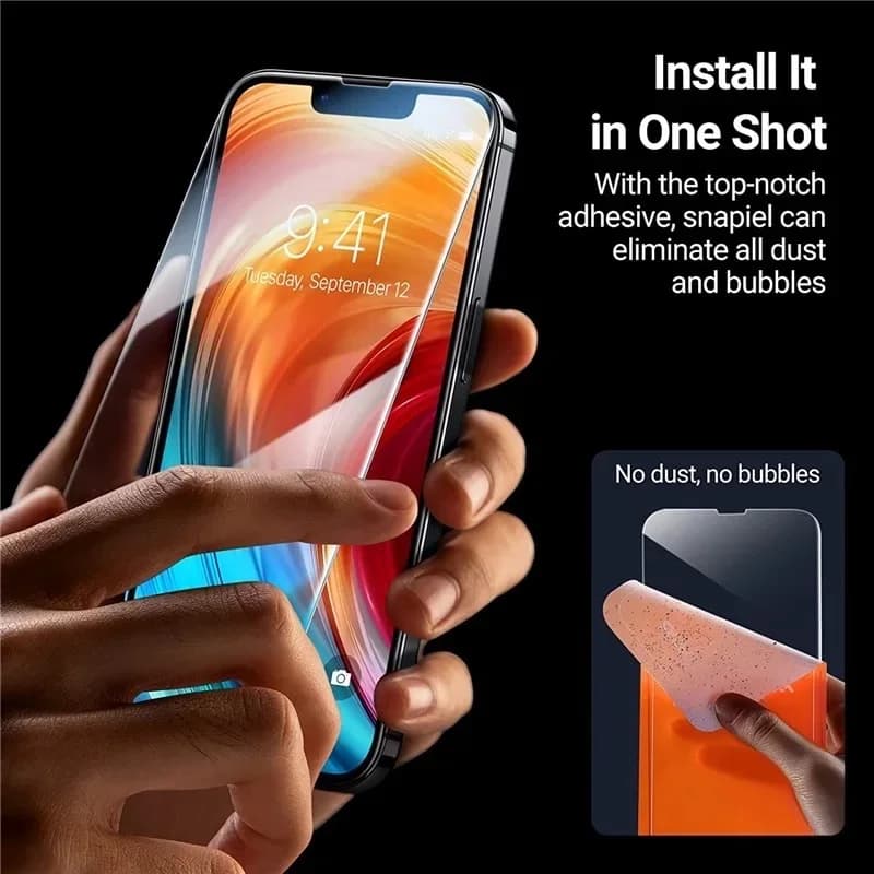 1-5 قطع زجاج مقوى لـ آيفون 16 15 14 13 12 11 برو ماكس واقي شاشة لـ آيفون 7 8 SE X XS XR فيلم زجاج حماية - 3