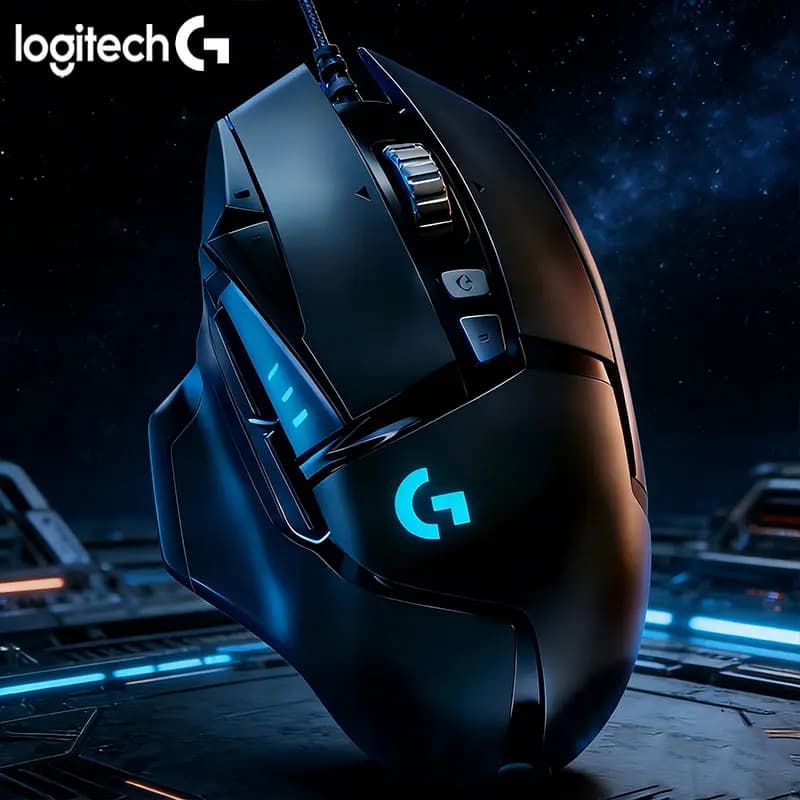 Logitech G502 HERO wired mouse, black mouse, dual-mode high-speed scroll wheel, 11 programmable buttons