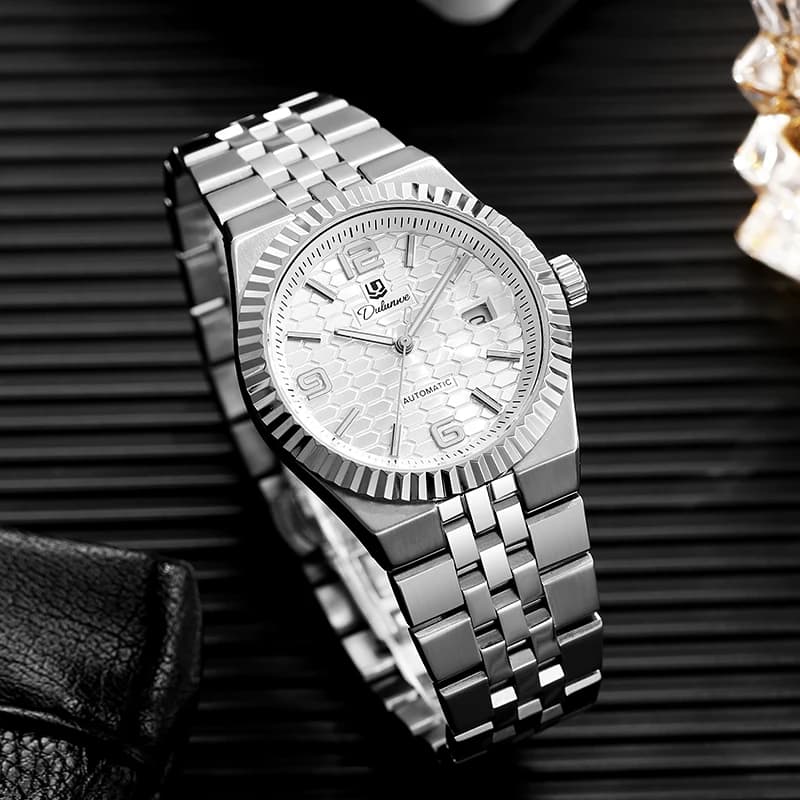 Luxury Automatic Mechanical DULUNWE Men's Watch Date Man Watch Waterproof Luminous Business Watches For Men Reloj - 5