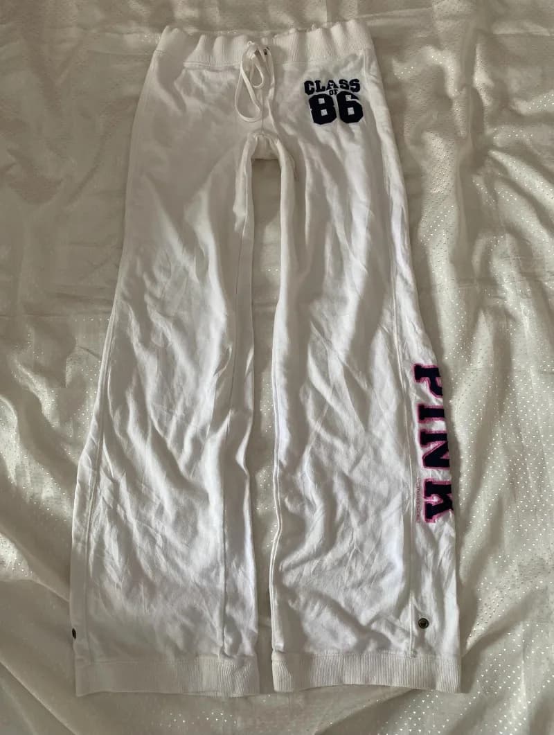 Harajuku American Trendy Letter Embroidery Oversized Straight Pants Women Y2K High Street Fashion High Waist Casual Sports Pants