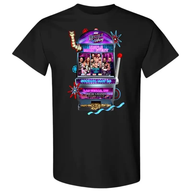 AEW DOUBLE OR NOTHING 2024 POSTER TEE Official T Shirt