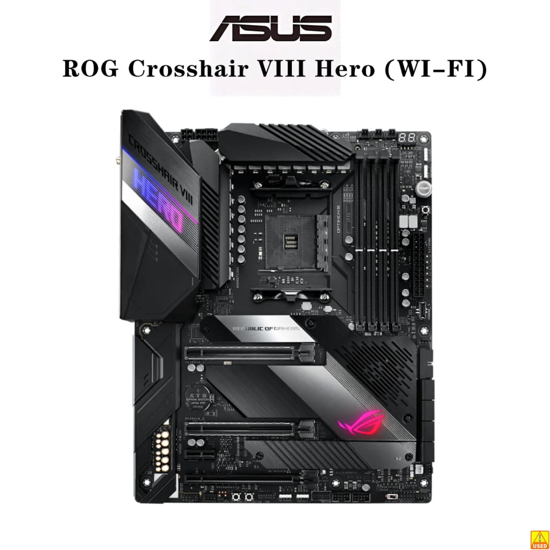 ASUS ROG Crosshair VIII Hero (WI-FI) Motherboard Socket AM4 CPU DDR4 4800(O.C.) MHz Memory Chipset X570 ATX Mainboard