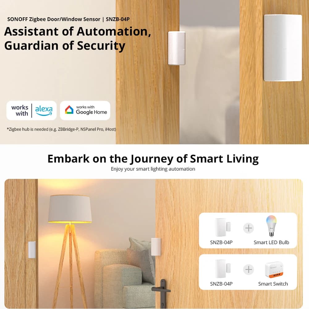 مستشعرات SONOFF Zigbee متوافقة مع SONOFF iHost وZBBridge Pro وNSPanel Pro وZBDongle-E - 4