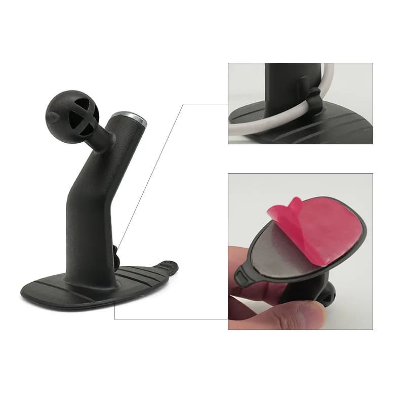 Self Adhesive Car Mount Base Adhesive Bracket Base for Center Console Dashboard Specific Navigation Phone Holder Accessories - 3