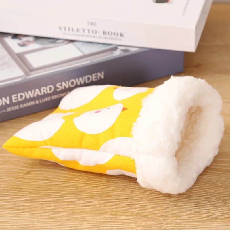 Winter Warm Small Pet Hammock: Hamster House & Sugar Glider Sleeping Bag with Warm Cotton Fill - for Dwarf Hamsters Teddy Bear - 5
