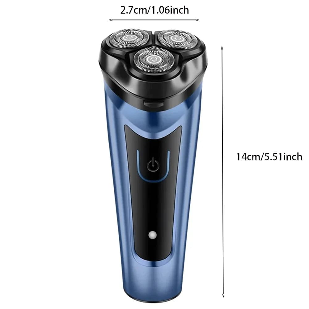 ماكينة حلاقة كهربائية قابلة للغسل محمولة منخفضة الضوضاء لتشذيب اللحية قابلة لإعادة الشحن مقاومة للماء للرجال للاستخدام المنزلي والسفر - 6