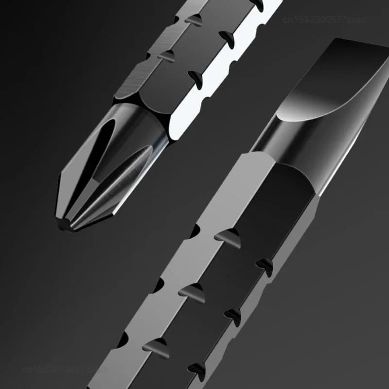 مجموعة مفكات راتشيت عالية الجودة، متعددة الوظائف، قابلة للتعديل، شكل صليب داخلي ومثلث، محمولة - 5