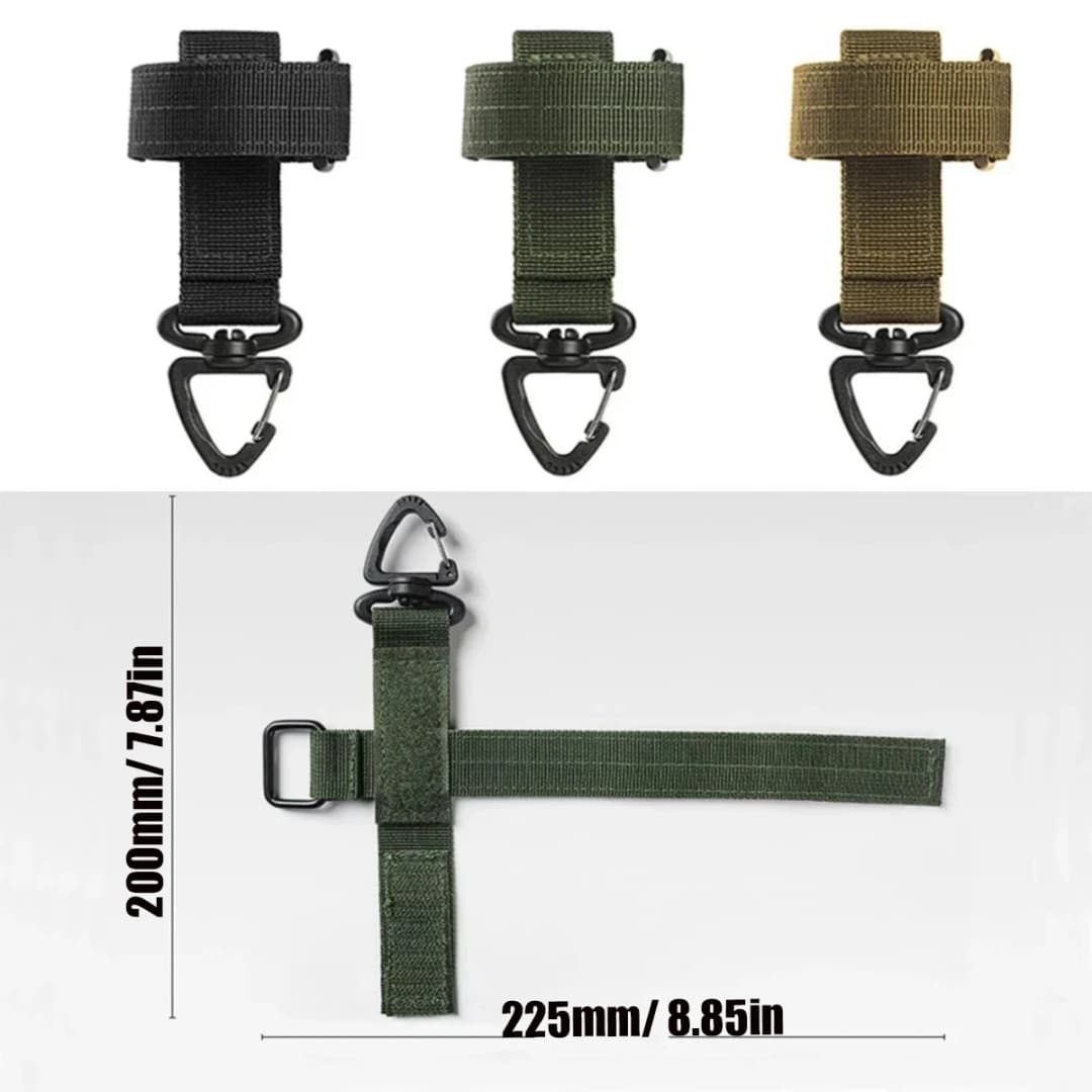 خطاف تكتيكي متعدد الأغراض قفازات نايلون خطاف أمان للعمل، قفازات تسلق ومعدات تخييم حبل تسلق وتعليق - 6