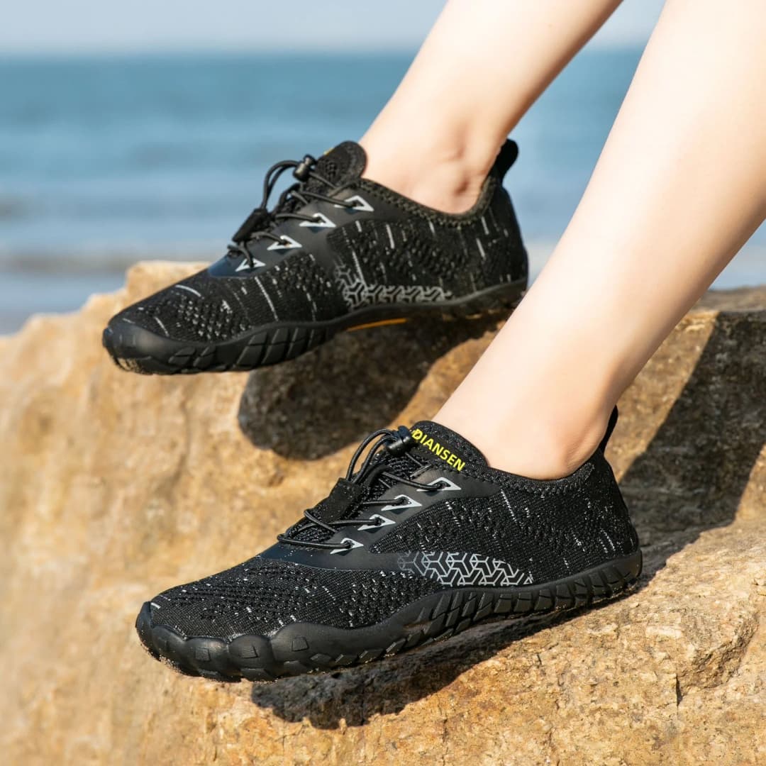 Wide Toe Zero Barefoot Shoes Mens Minimalist Water Shoes Breathable for Walking Rock Climbing Wrestling Trail Running Sneakers - 3