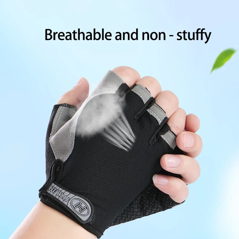Mtb Gloves Cycling Breathable Gym Workout Gloves for Men Women Half Finger Non-slip Weight Lifting Motorcycle Fitness Gloves - 3