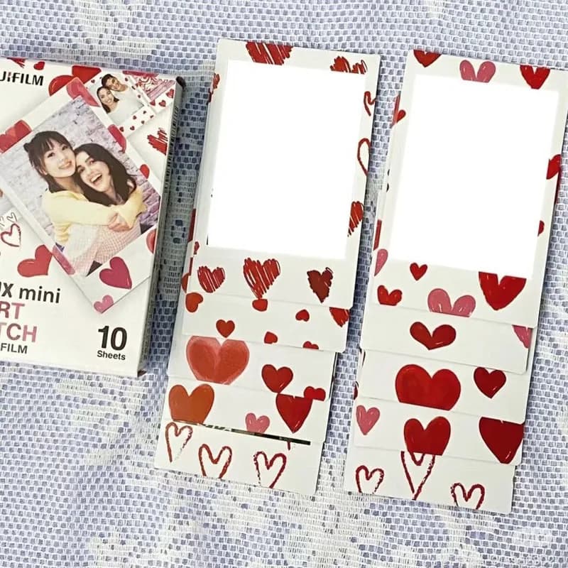 ورق صور فوري 3 بوصة فوجي فيلم إنستاكس هارت ميني 12 11 9 8 لكاميرات 70 7s 50s 90 99 25 شير SP-1