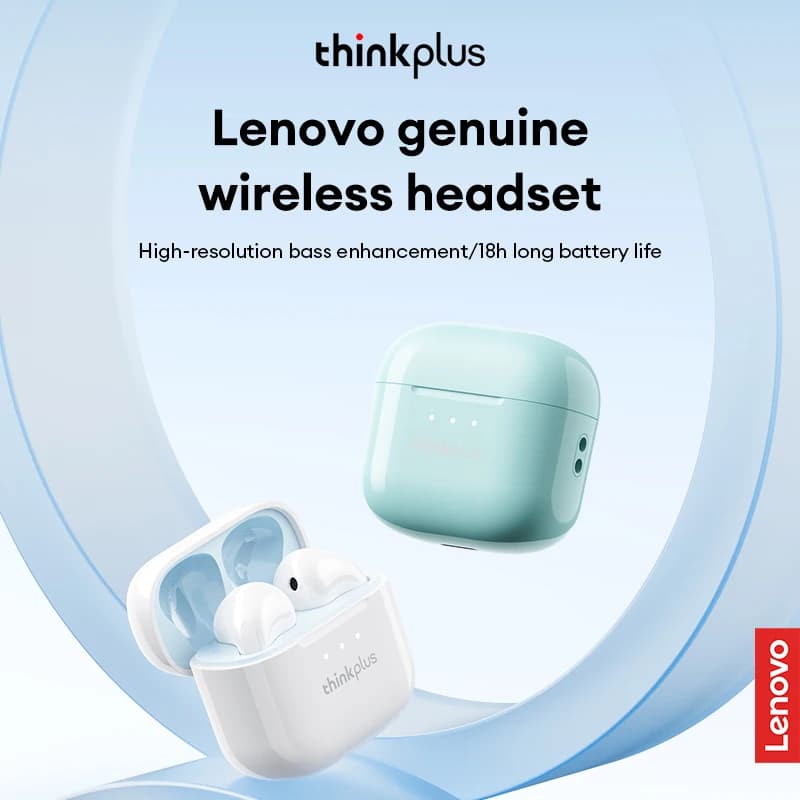اختيار سماعات أذن لينوفو LP23 الأصلية بلوتوث لاسلكي حقيقي 5.4 سماعات أذن ألعاب انتظار طويل صوت عالي الدقة سماعة رأس مع ميكروفون جديدة