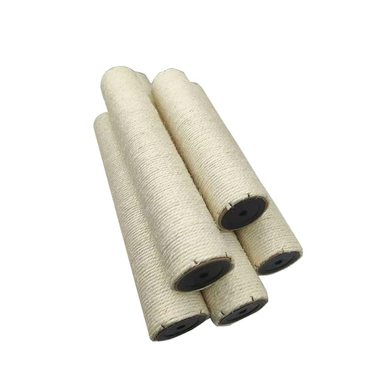 عمود خدش قطط لشجرة تسلق القطط DIY إطار تسلق قطط عمود استبدال حبل سيزال متشابك لعبة خدش قطط - 3