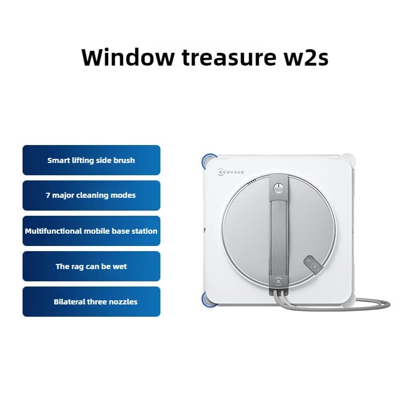 روبوت تنظيف النوافذ إيكوفاكس W2S - جهاز تنظيف نوافذ منزلي ذكي يعمل بالرش الكهربائي التلقائي بالكامل - 2
