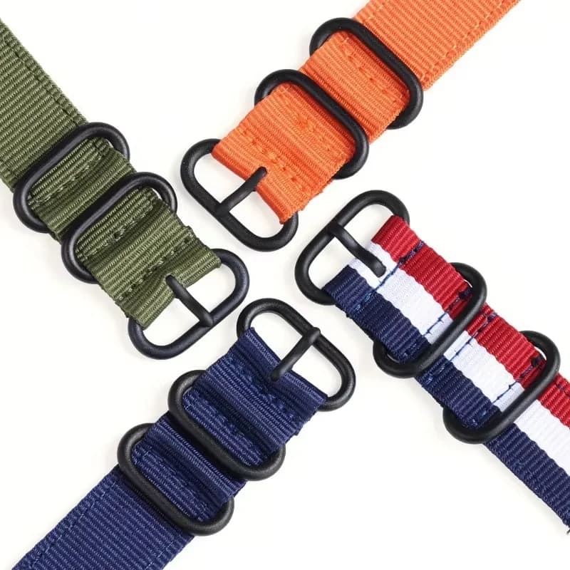 18 24mm 22mm 20mm Woven Nylon Watch Sport Strap Band For Samsung Galaxy 7 6 4 5 Gear S3 Classic Active 2 for Amazfit Fabric band - 2