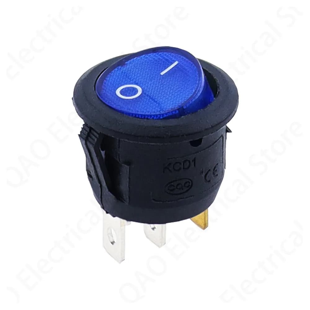 1 قطعة 12 فولت led التبديل 20A 12 فولت مفتاح الإضاءة مفتاح الطاقة أضواء زر السيارة تشغيل/إيقاف 3pin مفتاح الروك المستديرة - 5