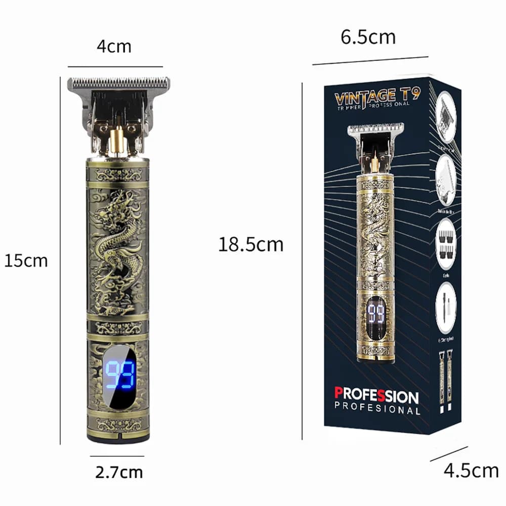 ماكينة حلاقة كهربائية T9 بشاشة LCD، ماكينة تشذيب الشعر، أجهزة منزلية، ماكينة حلاقة للسفر، ماكينة حلاقة للرجال - 5