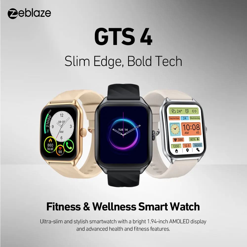 Zeblaze GTS 4 Voice Calling Smart Watch 1.94" HD AMOLED Display 100+ Sports Modes Heart Rate SpO2 Health Monitoring Smartwatch - 2