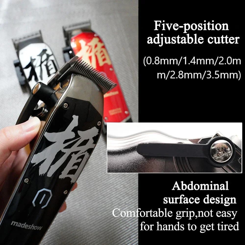 Madeshow M10 Professional Hair Clippers Hair Trimmer for Men Adjustable Cordless Hair cutting Machine For Barbers Beard Trimmer - 3