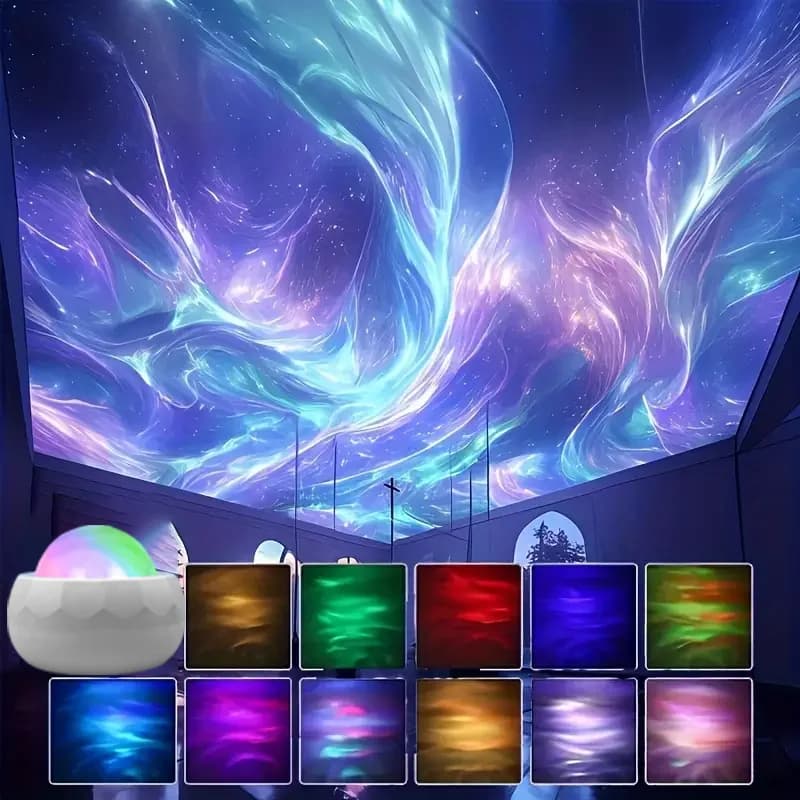 Galaxy Starry Sky Projector Light LED Night Light Remote Control 7 Modes USB Plug-in for Kids Room Party Decor Gift Auto Rotate - 3