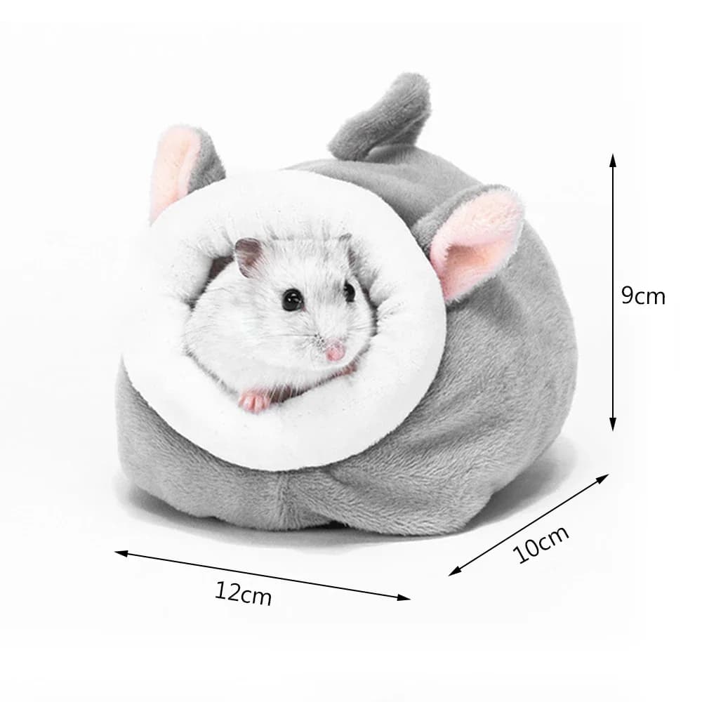 Hamster House Guinea Pig Hamster Cotton House Pet Bed House Small Animal Nest Winter Warm For Rodent/Guinea Pig/Rat/Hedgehog - 6