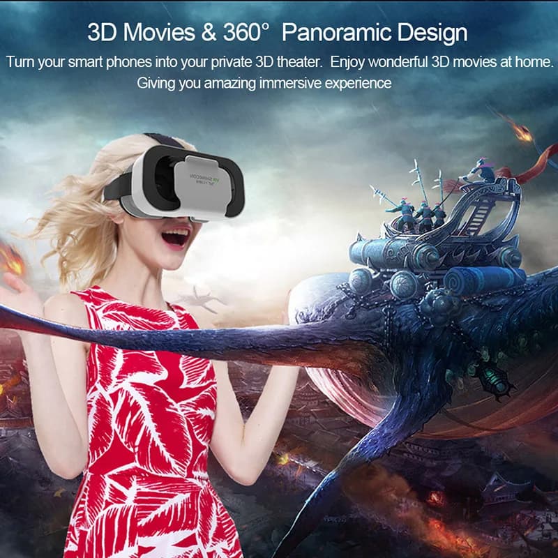 VR Shinecon Helmet 3D Glasses Virtual Reality For Smartphone Smart Phone Headset Goggles Casque Wirth Viar Binoculars Video Game - 2