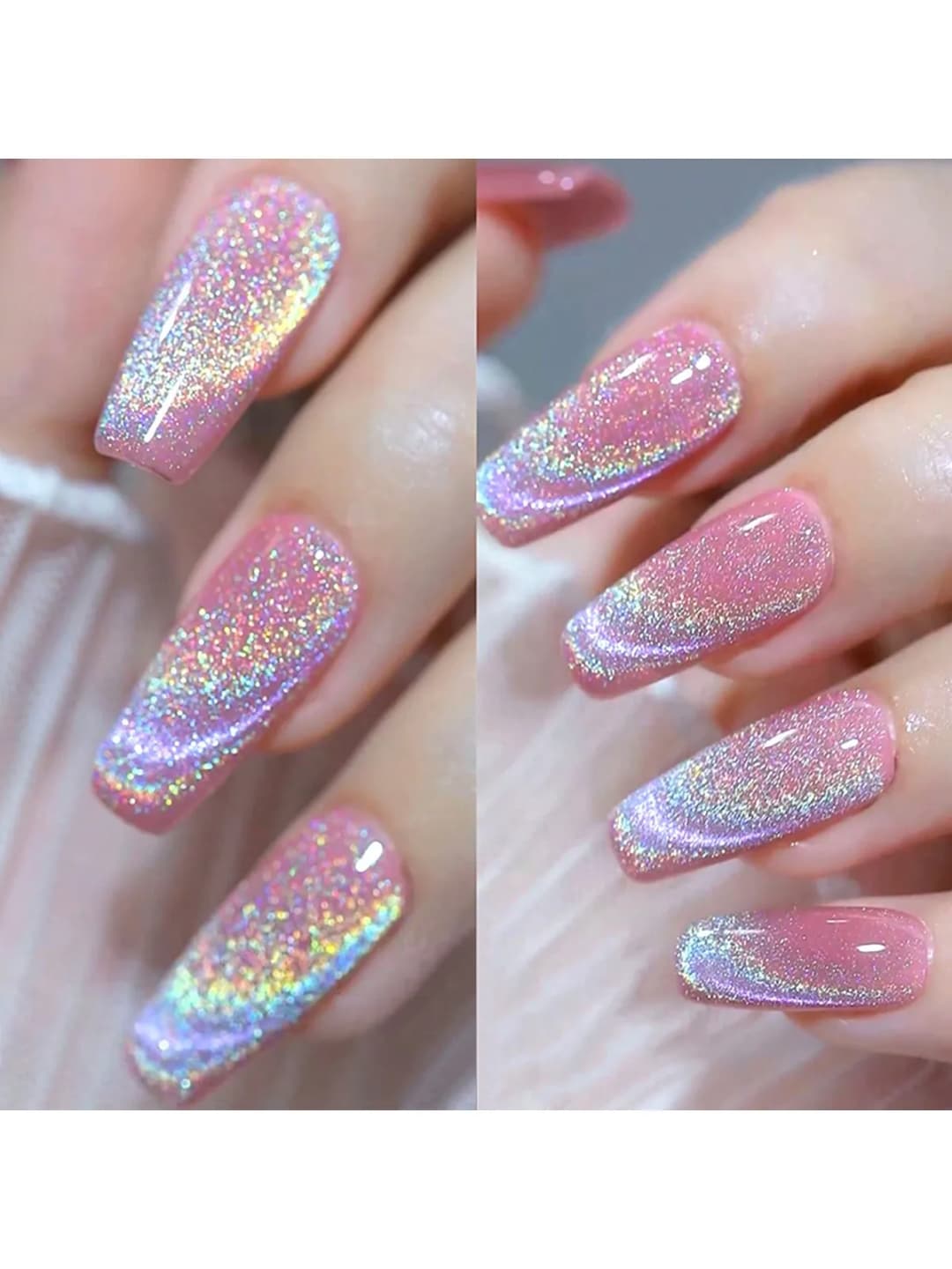 15ML Rainbow Cat Eye Nail Polish Gel Phototherapeutic Gel Soak Off Nail Magnetic Gel Polish Nail Art DlY For Salon At Home - 2