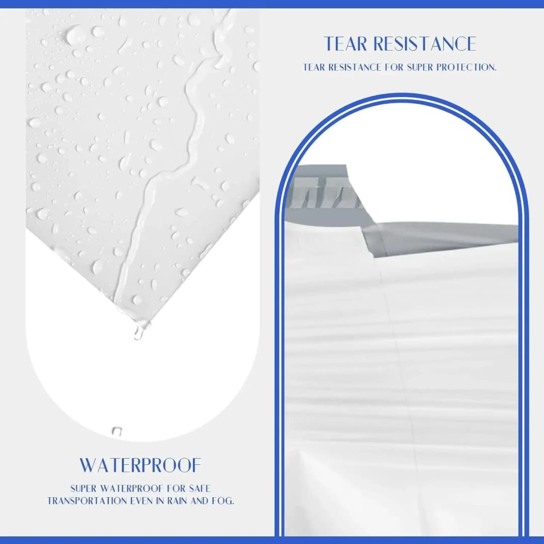 10-40 قطعة أكياس شحن ذاتية الختم، محمولة، بولي بريدية، لاصق قوي، مغلفات بريدية بأحجام مختلفة - 4