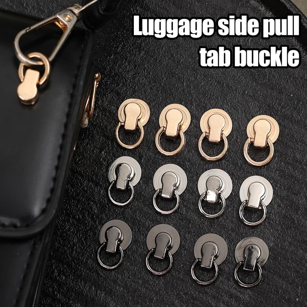 مشابك جانبية معدنية للأمتعة، إبزيمات لسلسلة حقيبة اليد، حلقة تعليق، قفل للمفاتيح مع خطاف لولبي، إكسسوارات مشابك حقائب يدوية - 6