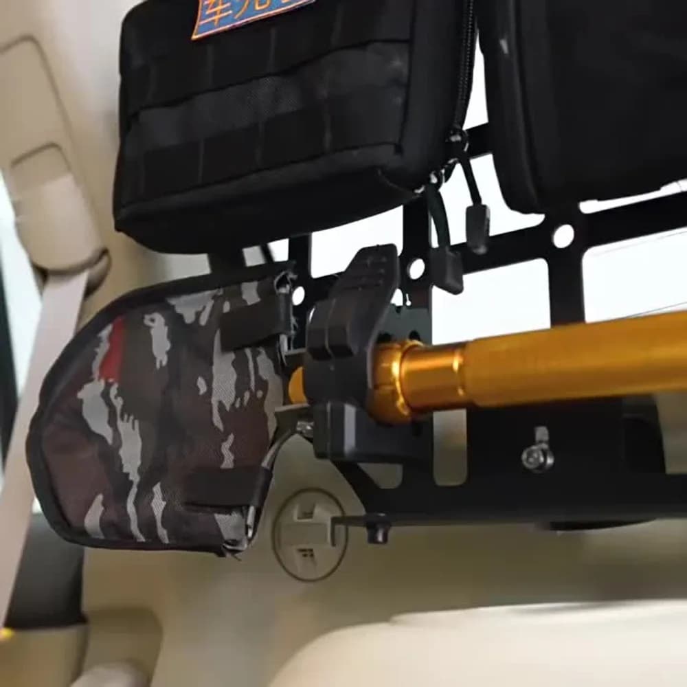 حامل مجرفة لحامل السقف مع مجموعة تثبيت بمشبك مطاطي وقوس تثبيت على الحائط لمعدات التخييم بالشاحنة وحامل سقف للطرق الوعرة - 4